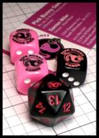 Dice : Dice - 6D - Pink Bunny Games Logo Dice  - JA Collection Feb 2024